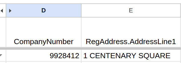 Look up company number